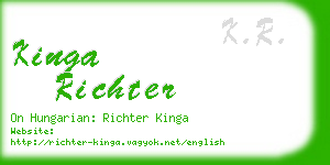 kinga richter business card